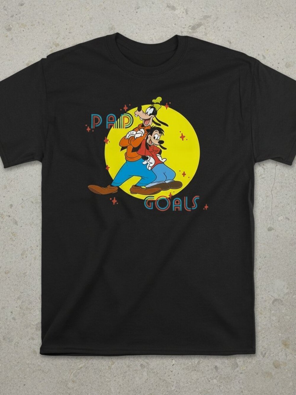 Disney Goofy & Max "Dad Goals" Graphic T-Shirt | Funny Father Son Tee